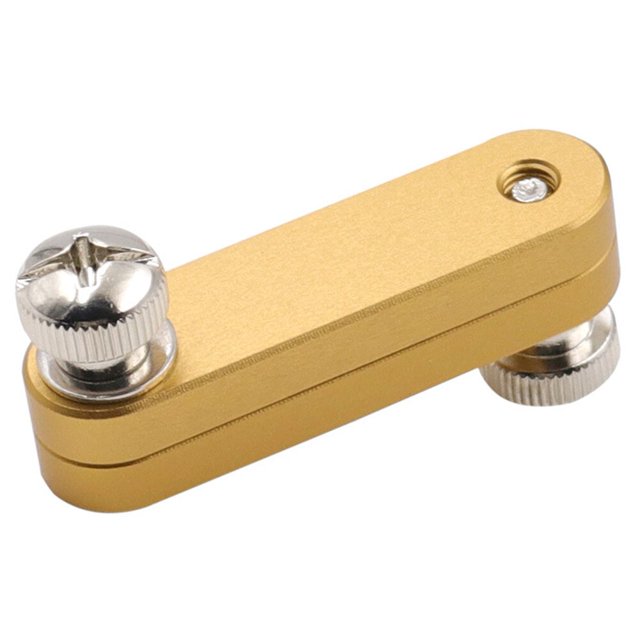 Bloque de posicionamiento de regla de aleación de aluminio, herramientas de medición de bricolaje, bloque de límite de regla, ajustable de alta precisión para trazador de carpintería Fivean unisex