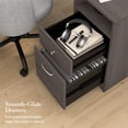 thumbnail image 4 of Cabot 60W L Shaped Computer Desk with Storage in Heather Gray - Engineered Wood, 4 of 8