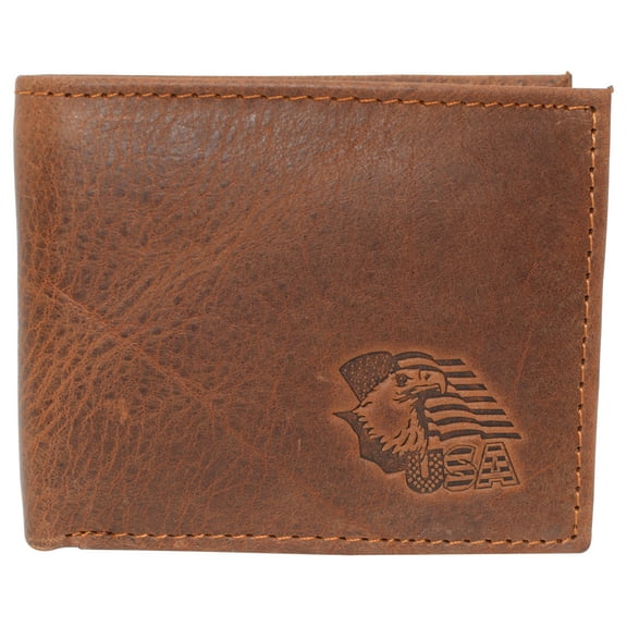 Eagle USA RFID Blocking Real Leather Bifold Classic Wallet for Men