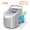 GREY (26lbs/day Bullet Ice), variant on Countertop Nugget Ice Maker, 26/35 Lbs Daily Output, Pebble/Sonic/Bullet/Cube Ice, Self-Cleaning, with Ice Scoop & Basket, Silver Stainless Steel, for Home Kitchen Use