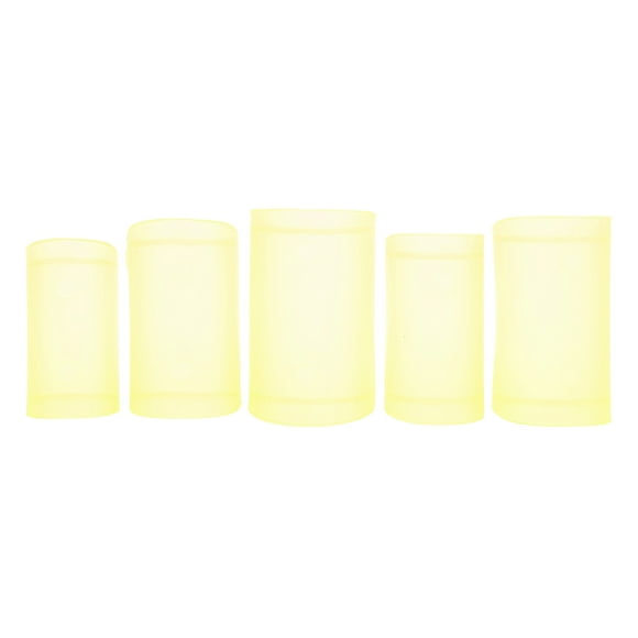 5 uds Protector de membrana de flauta ABS accesorios de instrumentos chinos tradicionales DM‑01amarillo