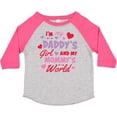 thumbnail image 3 of Inktastic Valentine's Day I'm My Daddy's Girl and My Mommy's World Girls Toddler T-Shirt, 3 of 5