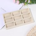 thumbnail image 5 of Storage Tray Ornaments Organizer Travel Jewelry Tray Case Fashion Earring Holder Bracelets Rings Storage Rotating Jewelry Box Jewelry Accessory GREY 3, 5 of 8