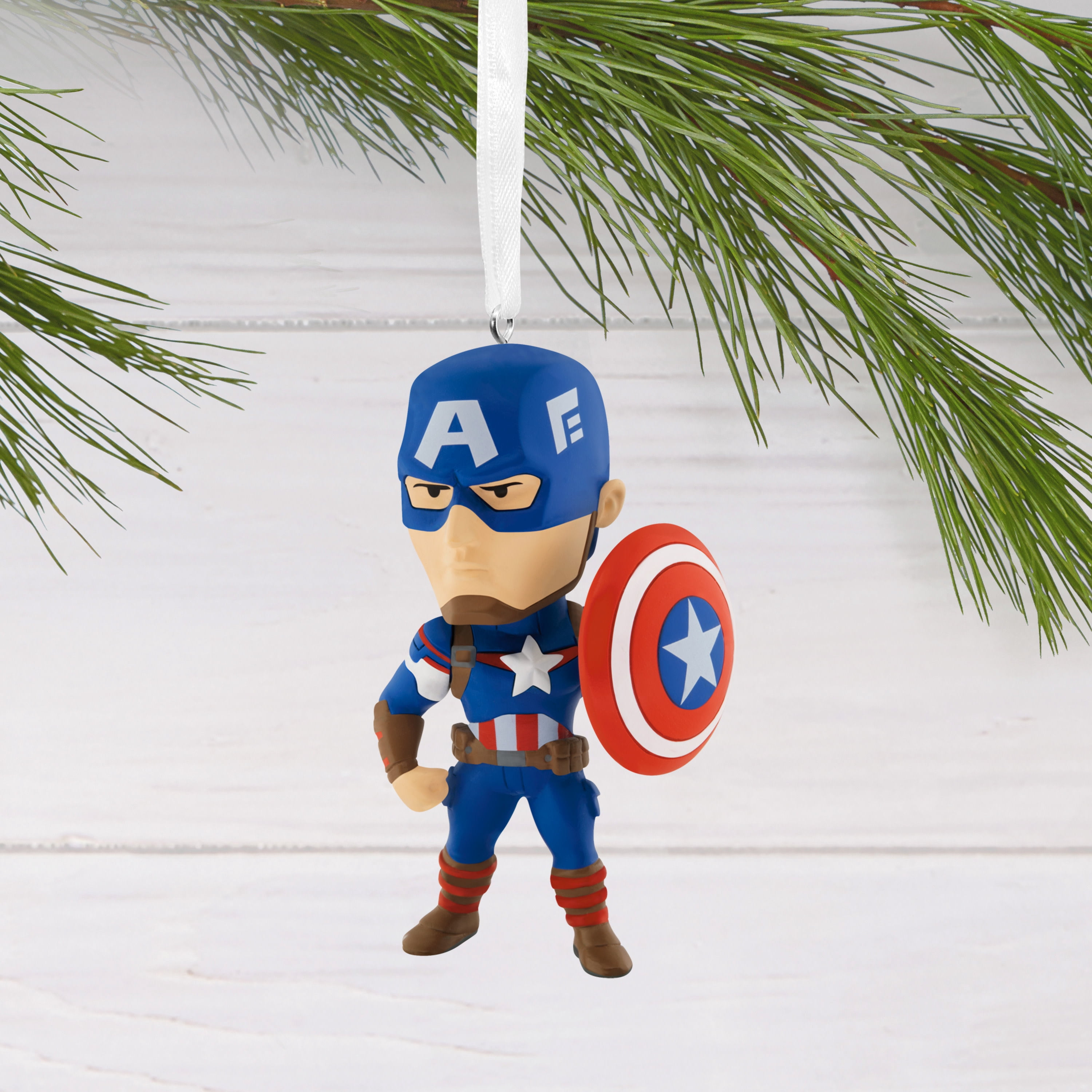 Hallmark Christmas Ornament (Marvel Captain America Stylized), 1 Count