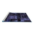 thumbnail image 2 of Ahgly Company Machine Washable Indoor Rectangle Patchwork Blue Transitional Area Rugs, 7' x 10', 2 of 4