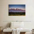 thumbnail image 2 of Elephant Stock Grand Teton Mist Wall Art - Horizontal Canvas Wall Art - Living Room Wall Decor - Nature Canvas - Green And Purple Decor - 36" x 24", 2 of 8
