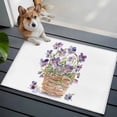 thumbnail image 4 of Watercolor Purple Floral Area Rugs Collection 2'x3', Spring Flower Basket Botanical Non Slip Indoor Rectangle Throw Runner Rug Floor Mat Carpet for Living Room Dining Table Bedroom Nursery, 4 of 9