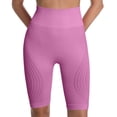 thumbnail image 2 of Only Moment Shorts for Women Trendy Nylon,Spandex Stretch Ankle Sweatpants for Golf, Athletic, Lounge, Travel, Work Yoga Shorts for Wowomen Pink,3XL, 2 of 4