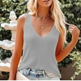 thumbnail image 3 of Mittory Womens Summer Sleeveless V Neck Sweater Vest Fall Knitted Loose Cami Tank Tops, 3 of 7