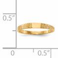 thumbnail image 5 of 14K Yellow Gold Polished & Ridged Baby Ring, 5 of 5