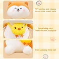 thumbnail image 3 of Anime Shiba Inu Peluche mignon sourire chien Doudou niña niño Anime Merch peluche cou oreiller doux Shiba Inu Plush mousse à mémoire de forme PP, 3 of 5