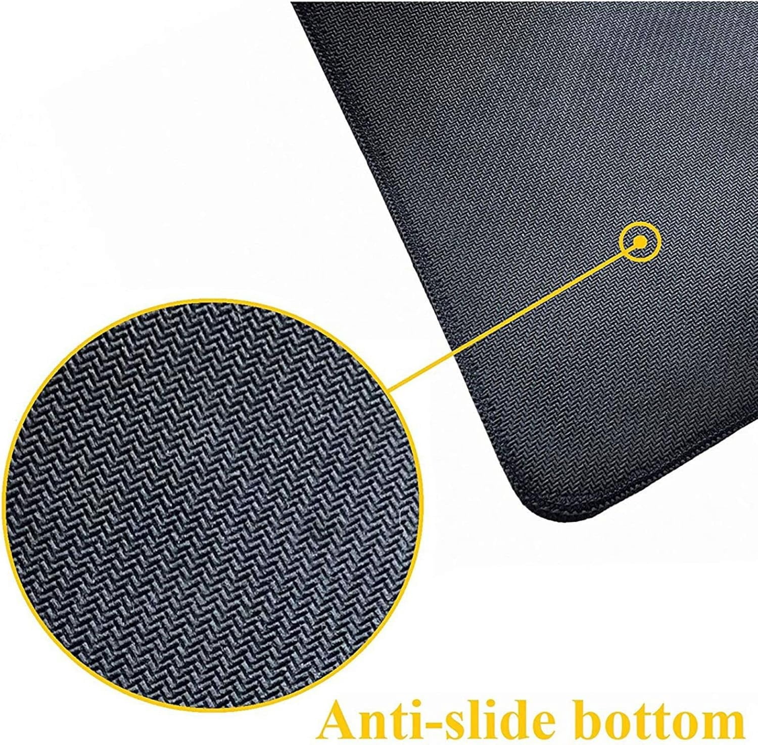 Navy Blue White Gaming Mouse Pad Desk Pad XXL 35.4×15.7 Inch Japanese Anime Geometric Cool Extended Mousepad 40X90cm with Non-Slip Rubber Base Stitched Edge Large Desk Mat for Gamer Office Home Work