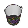 thumbnail image 3 of Goofa Mardi Gras5 Printed Circular Hamper,Laundry Basket with Handles,Storage Baskets Foldable,Large Capacity Laundry Hamper-, 3 of 8
