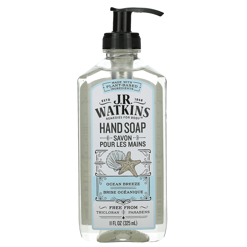 J.R Watkins Ocean Breeze Hand Soap, 9 fl oz [Pack of 3]