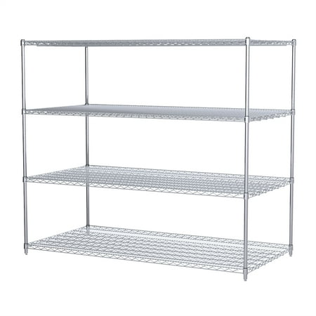 Akro Mils 36x72x63 4 Shelf Wire Shelving Unit Walmart