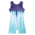 thumbnail image 5 of WAYUTE Girls Romper U Neck Sleeveless Stretchy Fit Tie Dye Shiny Seamless Athletic Dance Leotard for Toddler Kids Summer Outfits, 5 of 5