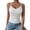 White, variant on QASIEATN Women's Solid Color V Neck Tank Tops with Built in Bra Casual Camisole Summer Clothing Vest for Women