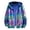 a-Blue523159, variant on VNKIDY Men's Coat Spring Autumn Iridescent Holographic Hooded Jacket With Full Zipper Long Sleeve Loose Fit Coat For Casual Daily Streetwear Activities Soft Outerwear