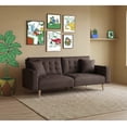 thumbnail image 1 of Sofá Cama Makora Maxim Chocolate Lino 3 Posiciones con Soft Foam Reclinable, 1 of 10