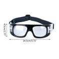 thumbnail image 3 of ZPAQI Football Basketball Sports Glasses Eye Protect Goggles Headband Goggles, 3 of 15
