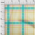 thumbnail image 1 of oneOone Polyester Lycra Light Yellow Fabric Madras Check Fabric For Sewing Printed Craft Fabric By The Yard 56 Inch Wide, 1 of 3