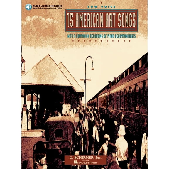 15 American Art Songs: Low Voice - Book/Online Audio, (Paperback)