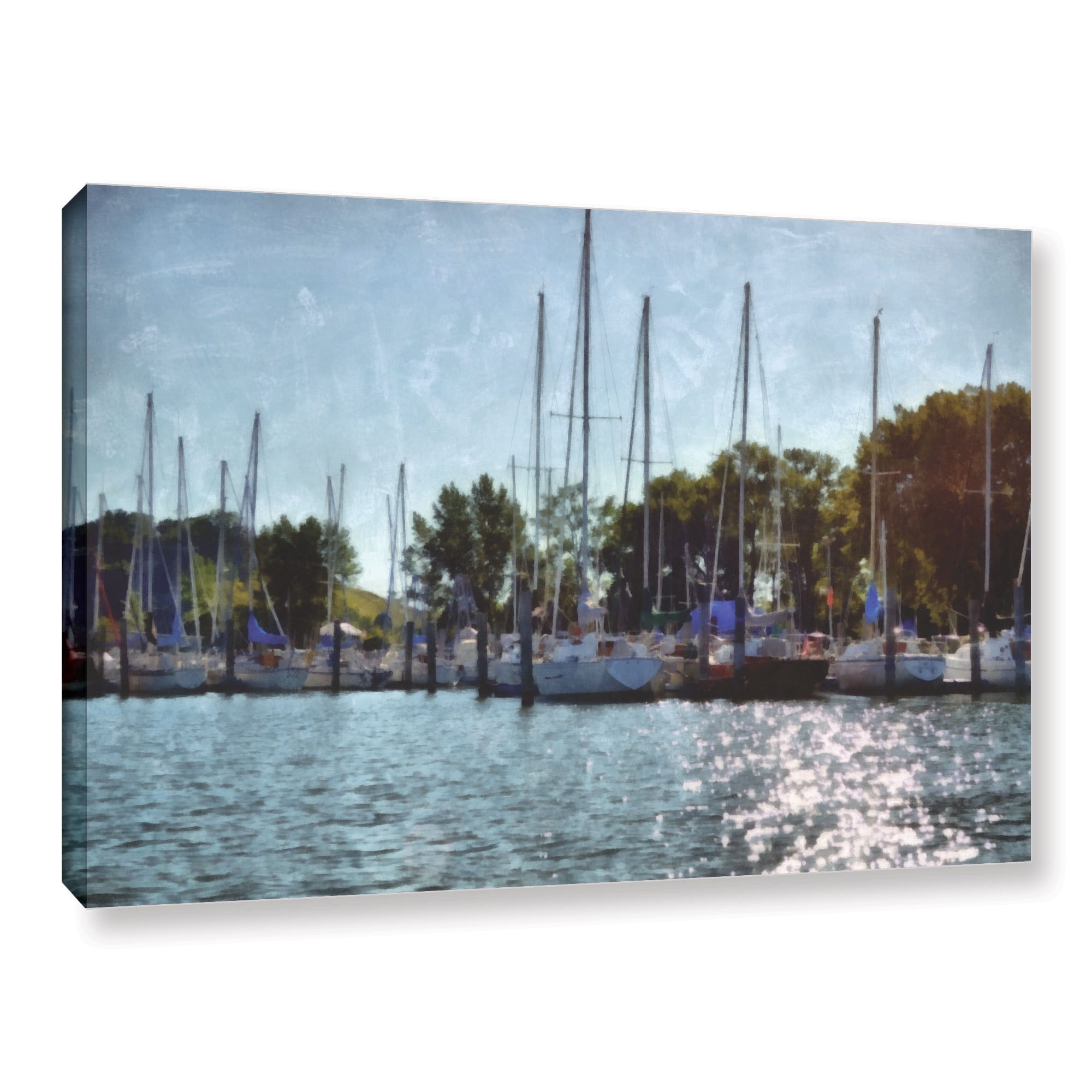 ArtWall Kevin Calkins "Summer Masts" Gallery-Wrapped Canvas
