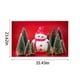 thumbnail image 3 of Alfombra Navideña Roja con Diseño de Papá Noel y Árbol de Navidad, de Terciopelo Coral, Ideal para La Entrada, El Dormitorio, La Sala de Estar, La Cocina o Como Decoración Del Hogar., 3 of 7