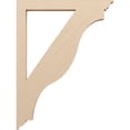 thumbnail image 3 of Ekena Millwork 3 1/2"W x 36"D x 48"H Funston Traditional Rough Cedar Woodgrain TimberThane Bracket, Primed Tan, 3 of 6