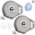 thumbnail image 1 of Set de 2 Tendederos Plegables para Ropa Bluelander, Tendedero Retractil Pared, 15 M cada uno, 1 of 6