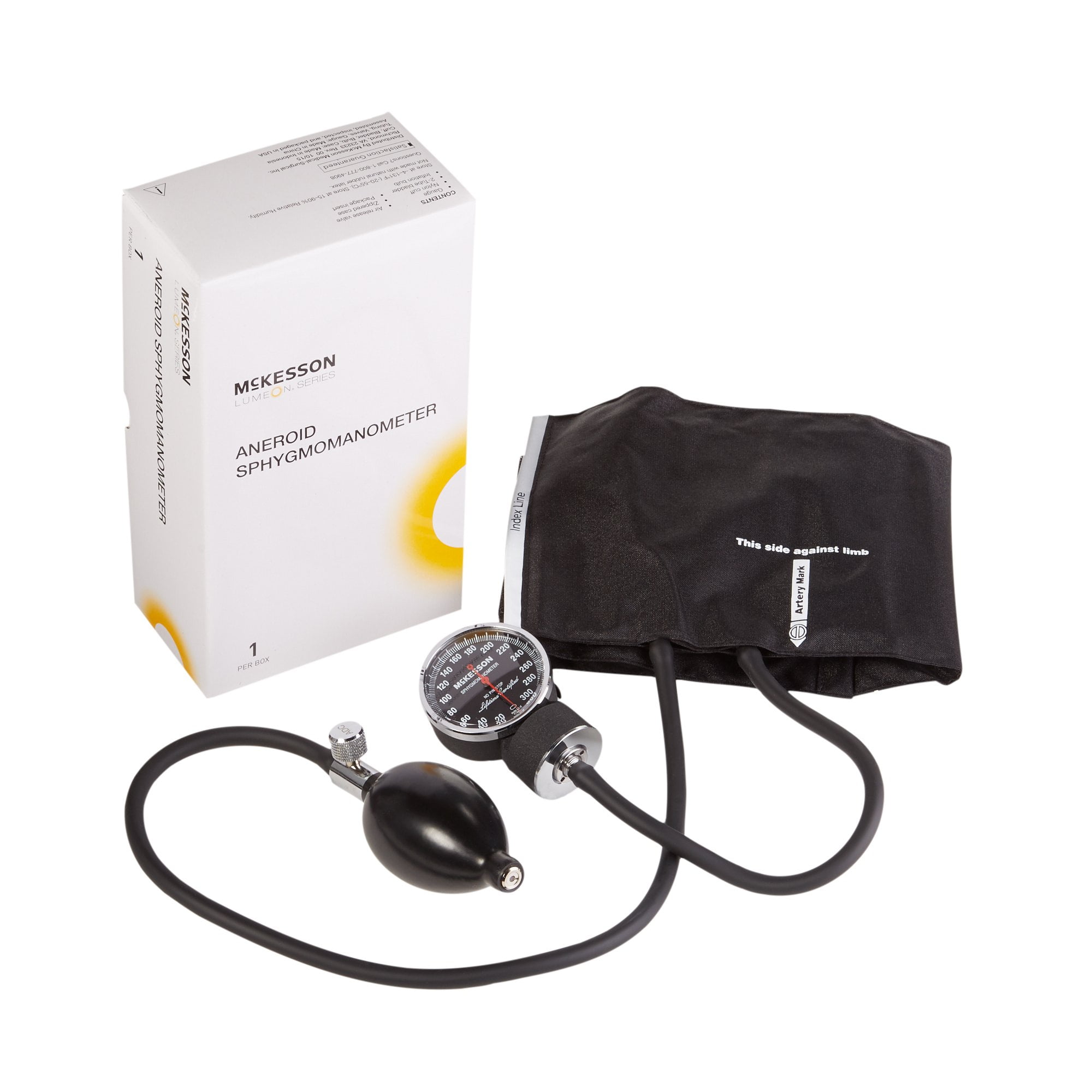 McKesson Lumeon Arm Aneroid Sphygmomanometer Blood Pressure Monitor for Adults, 1 Ct