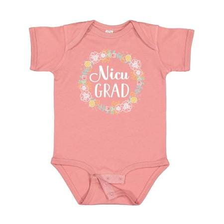 

Inktastic NICU Graduate Girls Floral Wreath Gift Baby Girl Bodysuit