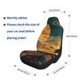 thumbnail image 5 of Salouo Sunset Desert Journey Pattern Car Seat Covers,Universal Car Seat Protectors Easy to Install Car Cover Car Accessories Auto/rucks/Van/SUV-2 PCS, 5 of 9