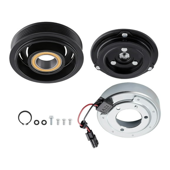 MaXpeedingrods AC Compressor Clutch Kit Pulley Bearing Coil for Nissan Rogue 2.5L 2008-2015, 92600JM01D 92660JM01B