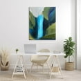thumbnail image 2 of Abstract Waterfall Layered Landscape Abstract Graphic Art Gallery Wrapped Canvas Print Wall Art, 2 of 7