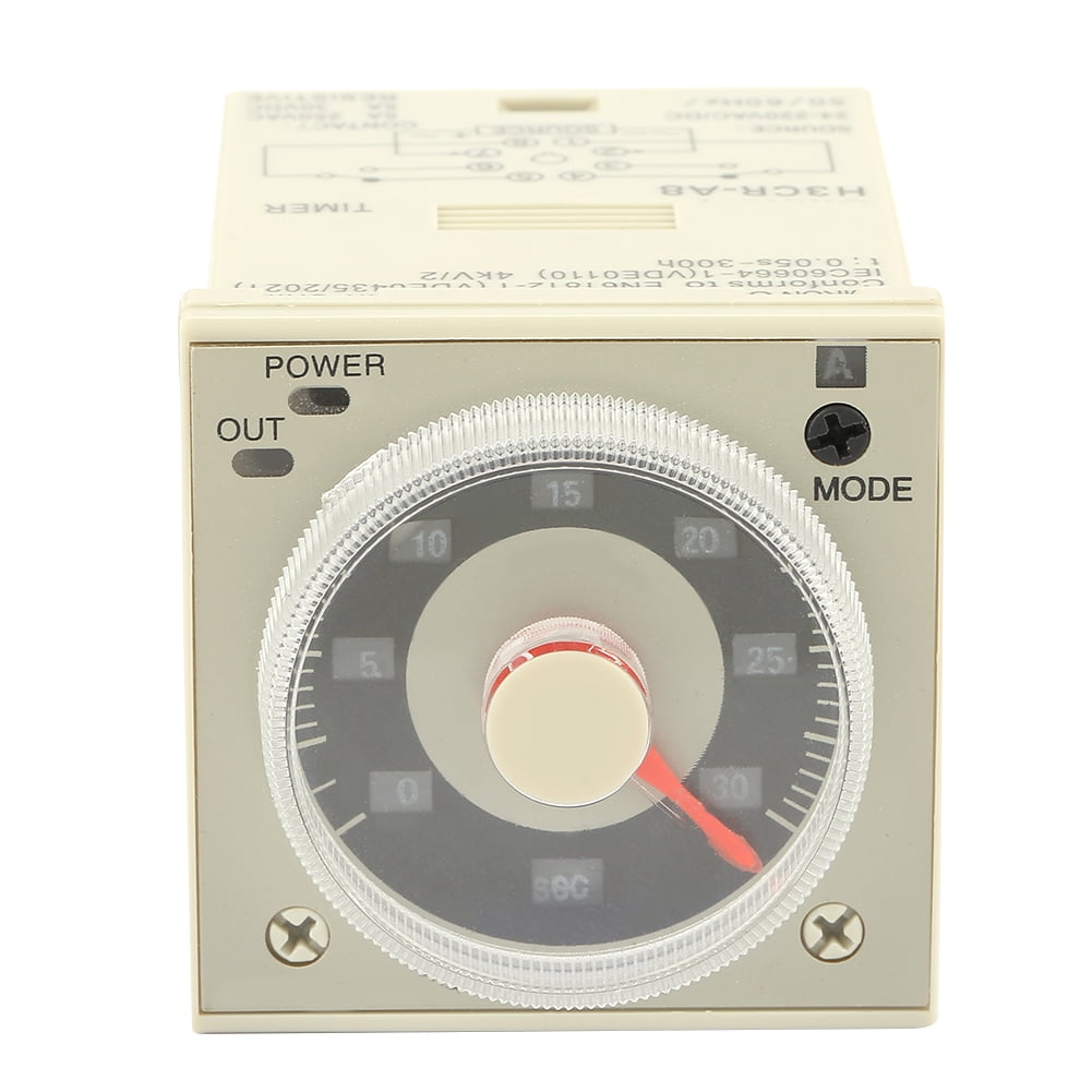1.2S-300H Knob Control Time Relay 8-Pin 100-240VAC 100-125VDC,Delay Timer Relay,High Accuracy Large Contact Capacity. H3CR-A8 Delay Timer Relay