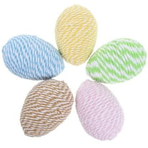 WORGEOUS 5pcs Colorful Easter Eggs Bulk Decorative Foam Easter Eggs Stuffer Party Supplies