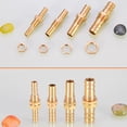 thumbnail image 4 of Scienceny Tubo de conexión de manguera de latón, duradero y resistente a alta presión, de cobre, 2 uds., para todas las necesidades de Herramientas eléctricas Como se muestra-12MM, 4 of 6