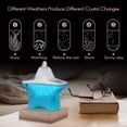 thumbnail image 3 of Limited Time Qaailabf Weather Forecaster Glass Star Glass Bottle With Base Barometer On Home And Office Decoration 150ml, 3 of 9