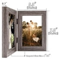thumbnail image 3 of Golden State Art 2-Opening 4x6 Gray Folding Tabletop Decor Collage Picture Frames, 1 Pack, 3 of 8