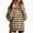 Beige, variant on Womens Plaid Fleece Snap Pullover Tops Stand Collar Loose Fit Sweatshirts Casual Winter Loungewear Fall Sweatshirt with Pocket Pink,L