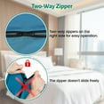 thumbnail image 2 of LSTRAGY 9.8oz Satin Ultralight Sleeping Bag Liner, Lightweight and Compact, Comfortable, Breathable, Cooling, Silky Soft and Quick-Drying, Perfect for Backpacking, Hotels, Camping and Hostels., 2 of 8