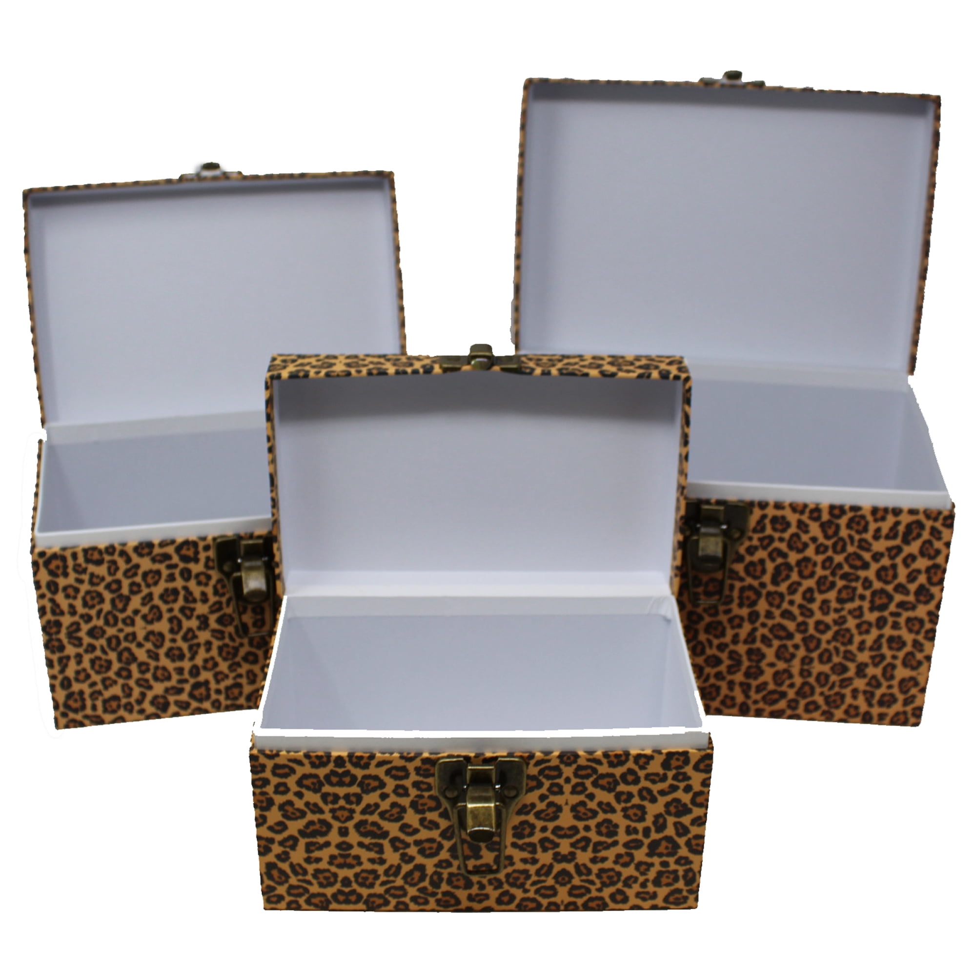 Leopard Print Chests - 3 Sizes (3 Pack)