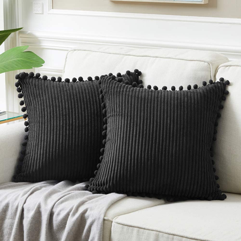 Twin Pack 2er Set Cotton Cushion Covers Cushion Covers with Zip 