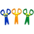 thumbnail image 3 of Plastic Child Safety Scissors Set, Toddler Training Scissors, Preschool Training Scissors and Kids Art Supplies (3 Pieces) Random Colors, 3 of 5