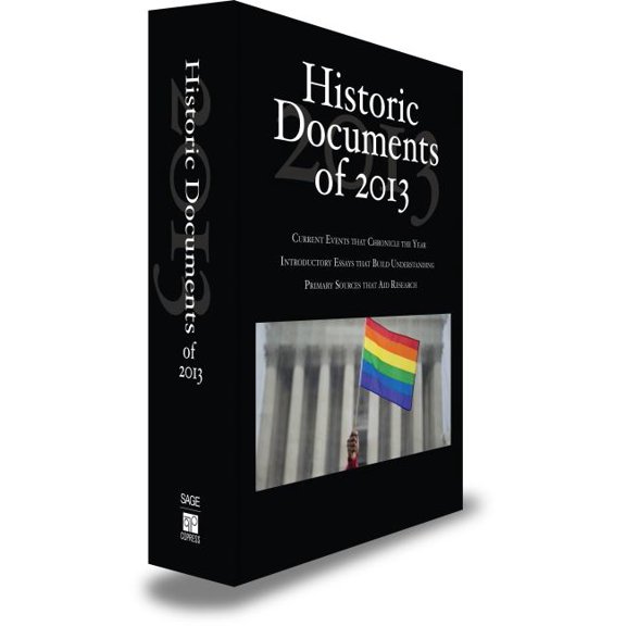 Historic Documents of 2013, (Hardcover)