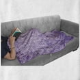 thumbnail image 6 of Mosaic Soft Flannel Fleece Blanket, Abstract Monochromatic Design Pattern of Pixel Inspired Little Squares, Cozy Plush for Indoor and Outdoor Use, 60" x 80", Lavender and Multicolor, by Ambesonne, 6 of 6