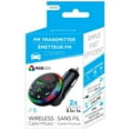 thumbnail image 3 of Elink - FM Transmitter for Car with 2 USB Ports and RGB Lighting, Black, 3 of 3