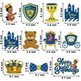 thumbnail image 4 of Royal Prince Birthday Party Decoration Includes Cake Topper,Pull Flag,Hanging Decor, 4 of 6
