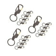 thumbnail image 4 of FRCOLOR 15 pcs  Key Chain Holder Keyring Decorative Keychains With Hook Key Chain Rings Accessory Men Belt Key Rings metal keychains, 4 of 8